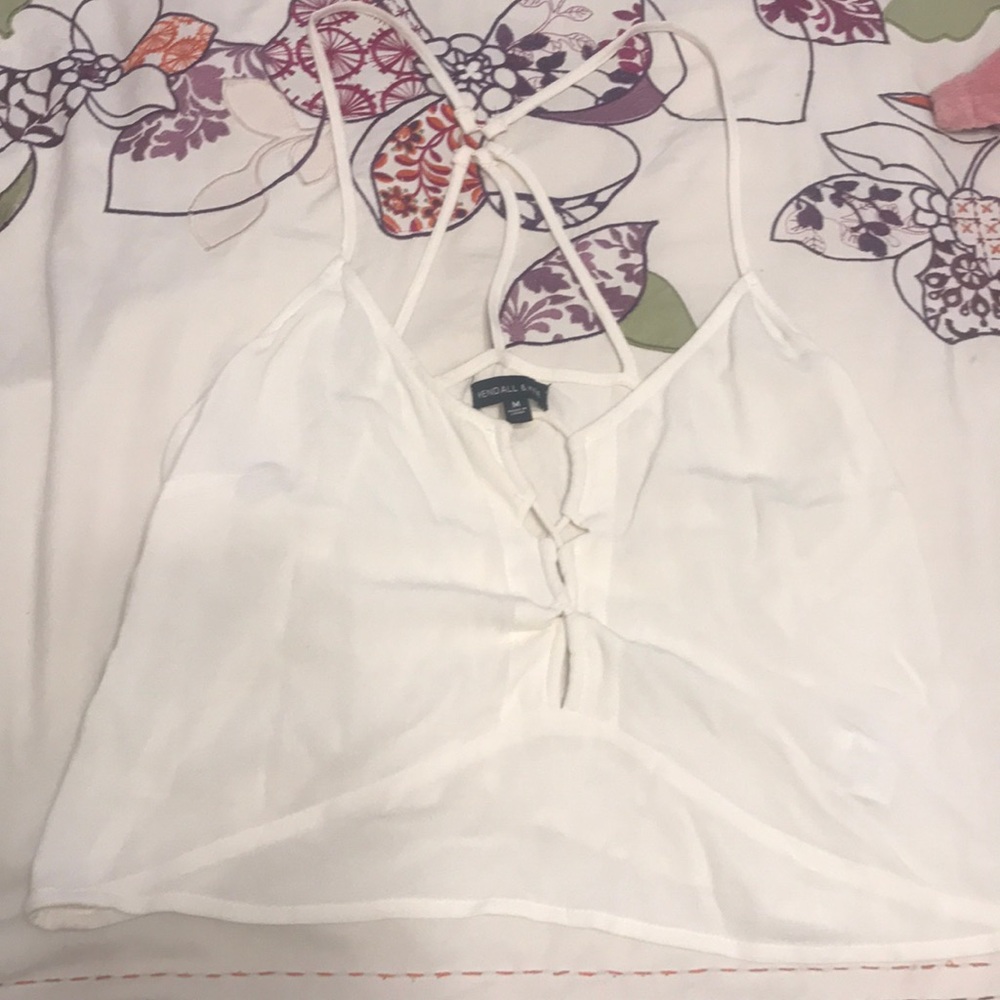 Kendall and Kylie off white tank